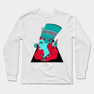 Turqred Nefertiti and The Stars Long Sleeve T-Shirt